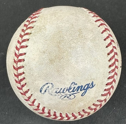 2003 Yankees 5/7/03 Game Used Official MLB Baseball Joe Torre 1603 Wins CBM COA