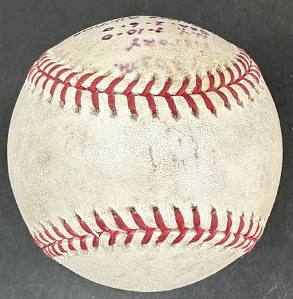 2003 Yankees 5/7/03 Game Used Official MLB Baseball Joe Torre 1603 Wins CBM COA