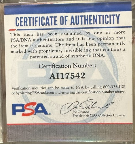 Duke Snider Signed Official NL Baseball Dodgers HOF 80 Mint Autograph PSA COA