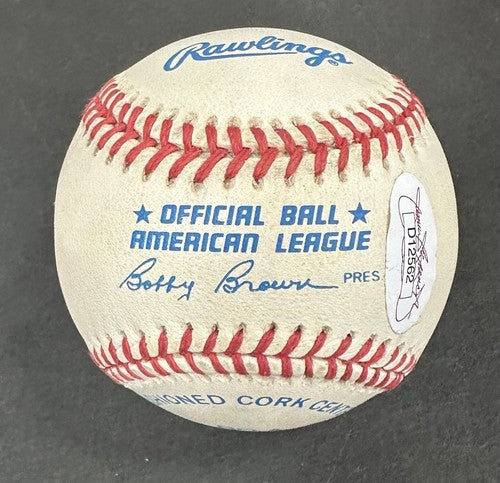 Phil Scooter Rizzuto Signed Official AL Baseball Yankees Nickname Auto Hof JSA