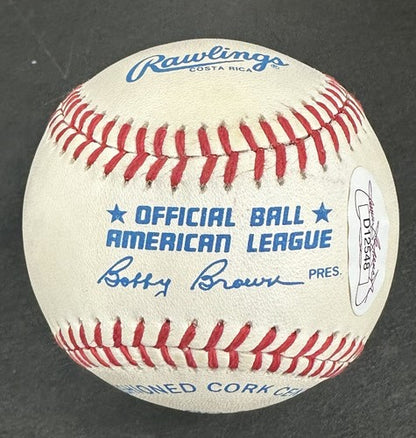 Mel Allen Signed Official AL Bobby Baseball Yankees Hof Announcer Mint Auto Jsa