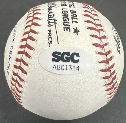 Steve Carlton Signed Official NL Giamatti Baseball Phillies Autograph SGC COA