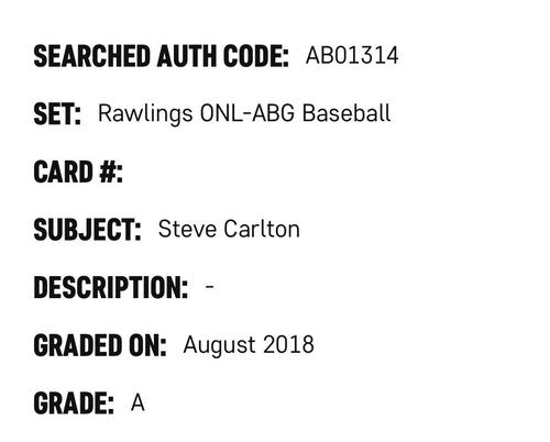 Steve Carlton Signed Official NL Giamatti Baseball Phillies Autograph SGC COA