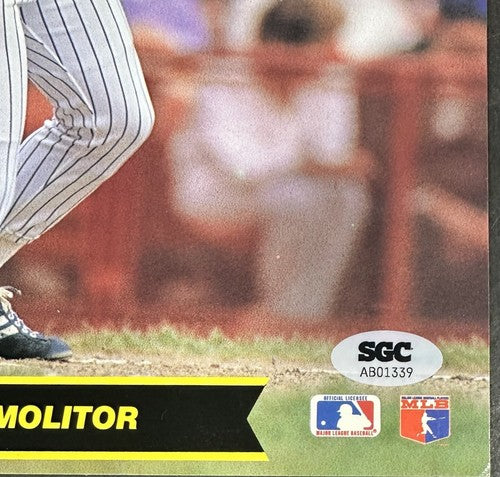 Paul Molitor Signed 8x10 Photo Milwaukee Brewers Mint Autograph SGC COA HOF MLB
