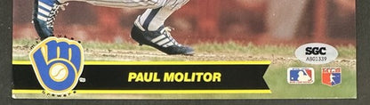 Paul Molitor Signed 8x10 Photo Milwaukee Brewers Mint Autograph SGC COA HOF MLB