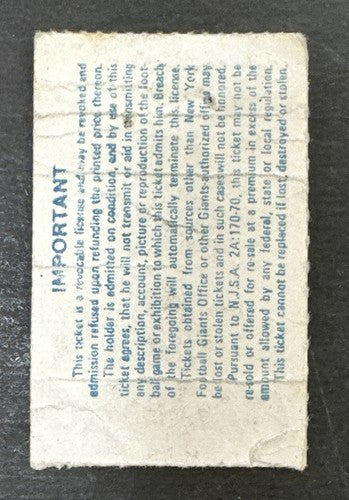 1980 OAKLAND RAIDERS Ny Giants SUPER BOWL YEAR TICKET Stub Jim Plunkett 2 Tds