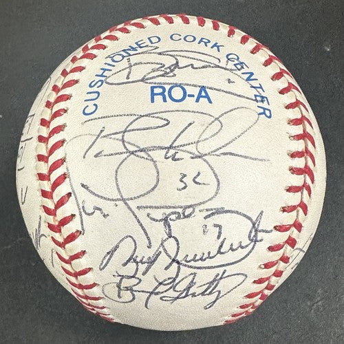 1997 Mets Team Signed AL Baseball 22 Auto Bobby Valentine Mookie Wilson JSA COA