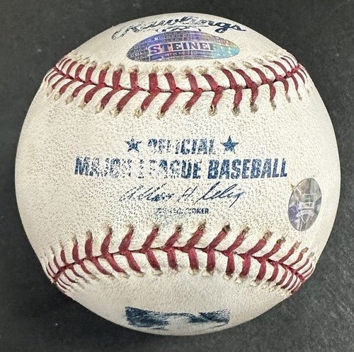 Mariano Rivera Signed Game Used MLB Baseball Yankees Autograph Steiner COA HOF