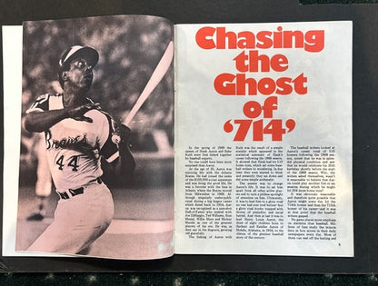 1974 HANK AARON 715 Special Collectors Edition Magazine Program