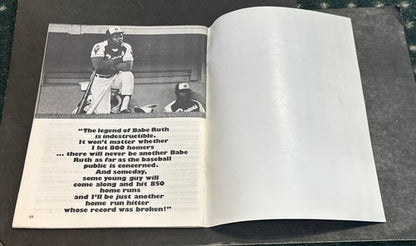 1974 HANK AARON 715 Special Collectors Edition Magazine Program