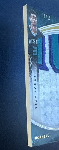 2015-16 Panini Immaculate Team Logos Jeremy Lamb #50 Game Worn Patch Hornets /12