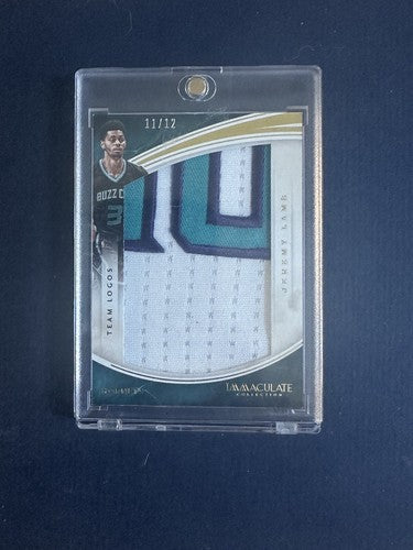 2015-16 Panini Immaculate Team Logos Jeremy Lamb #50 Game Worn Patch Hornets /12