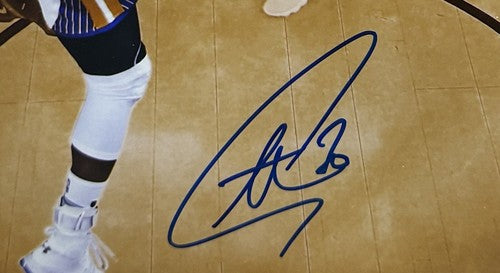 Stephen Curry Signed 16x20 Framed Chrome Finals Photo LeBron Warriors Auto JSA