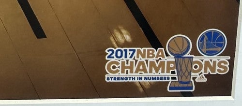 Stephen Curry Signed 16x20 Framed Chrome Finals Photo LeBron Warriors Auto JSA