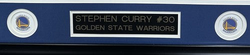 Stephen Curry Signed 16x20 Framed Chrome Finals Photo LeBron Warriors Auto JSA