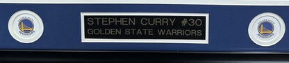 Stephen Curry Signed 16x20 Framed Chrome Finals Photo LeBron Warriors Auto JSA