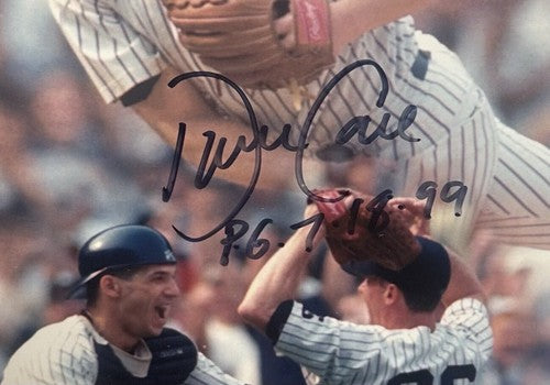 Yankees Perfect Game Signed 16x20 Framed Photo Don Larsen Berra Cone Posada Auto