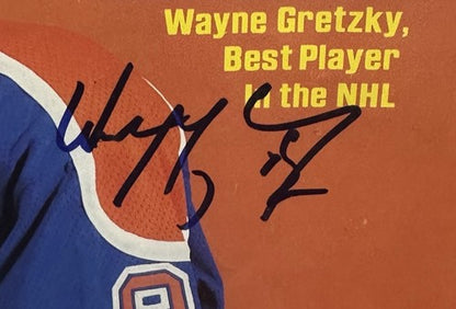 Wayne Gretzky Signed Framed SI Full Magazine Oilers The Great Autograph JSA COA