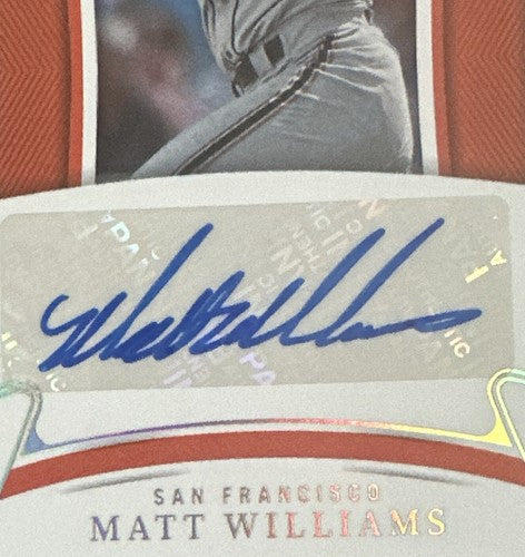 2023 National Treasures Matt Williams Century Gold Mint Auto 1/10 Signed