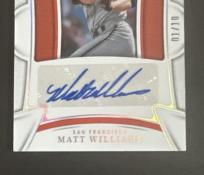 2023 National Treasures Matt Williams Century Gold Mint Auto 1/10 Signed