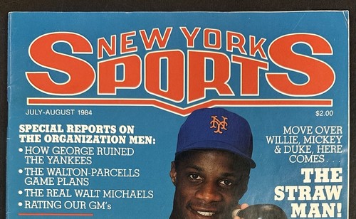 Darryl Strawberry Signed 1984 New York Sports Full Magazine Mets Rookie Auto COA
