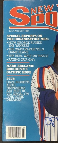 Darryl Strawberry Signed 1984 New York Sports Full Magazine Mets Rookie Auto COA