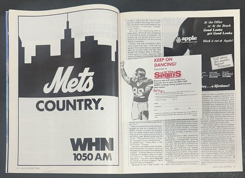 Darryl Strawberry Signed 1984 New York Sports Full Magazine Mets Rookie Auto COA
