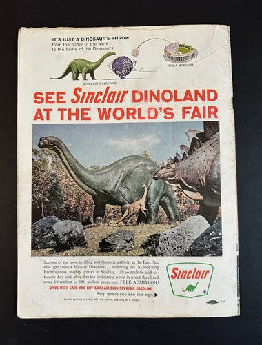 1964 MAYOR'S TROPHY YANKEES Vs NY METS PROGRAM 1st @ Shea Stadium Roger Maris HR