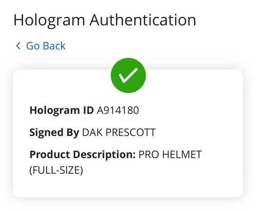Dak Prescott Signed Cowboys Authentic Proline Eclipse FS Helmet Auto Fanatics