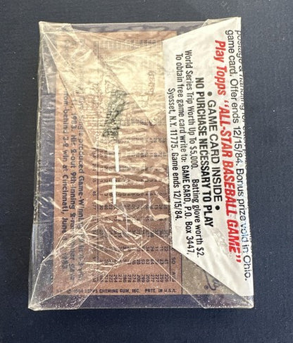 1984 Topps Baseball Cello Pack Factory Sealed George Brett On Top Royals Mint