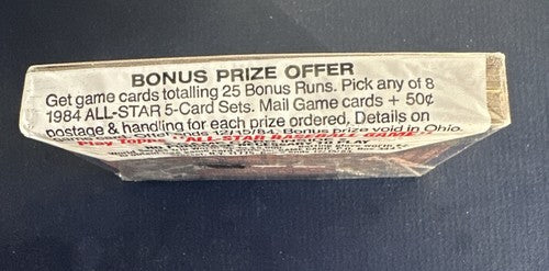 1984 Topps Baseball Cello Pack Factory Sealed George Brett On Top Royals Mint