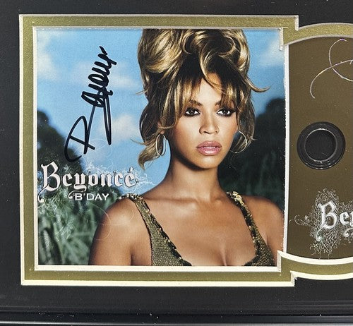 Beyonce Signed B’Day CD Framed Grammy Photo Plaque Autograph J&R Steiner COA