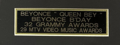 Beyonce Signed B’Day CD Framed Grammy Photo Plaque Autograph J&R Steiner COA