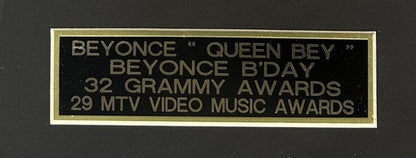 Beyonce Signed B’Day CD Framed Grammy Photo Plaque Autograph J&R Steiner COA