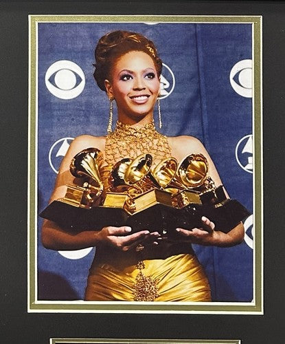 Beyonce Signed B’Day CD Framed Grammy Photo Plaque Autograph J&R Steiner COA