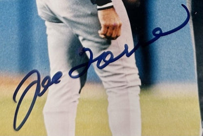 Joe Torre Signed 8x10 Framed 1996 World Series Photo Yankees Auto Steiner Coa