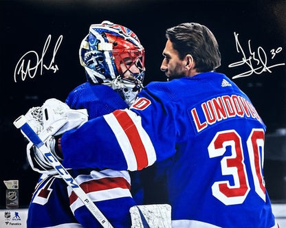 Igor Shesterkin Henrik Lundqvist Rangers Signed 16x20 Framed Photo Auto Fanatics