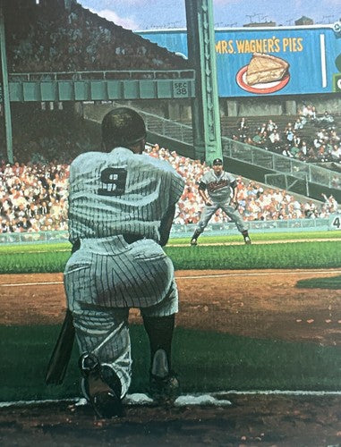 Mickey Mantle & Roger Maris Yankee Stadium 18x24 Litho Photo Bill Purdom Signed