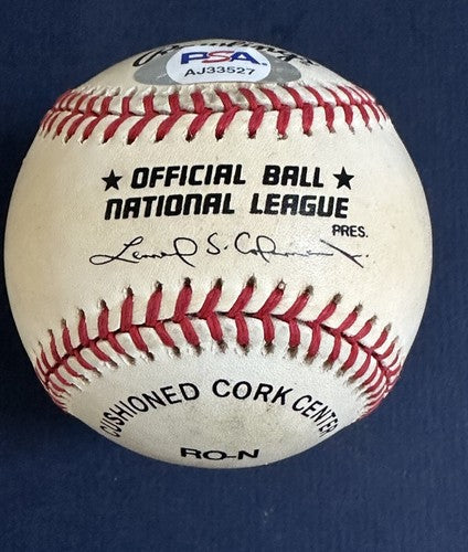 Mark McGwire Signed Official N.L Game Baseball 1998 98 Autograph Cardinals Psa