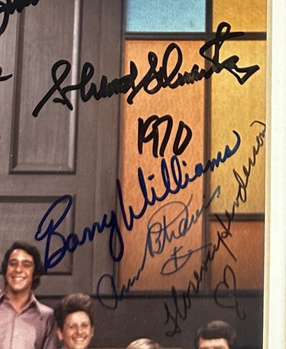 Brady Bunch Cast Signed 8x10 Framed Photo Schwartz Williams Davis Henderson PSA