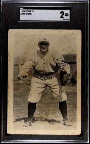 1922 Exhibits Earl Smith SGC 2 GD New York Giants Original Rare Card