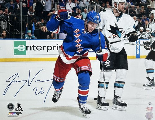 Jimmy Vesey Signed 16x20 Framed Action Photo Rangers Mint Autograph Steiner COA