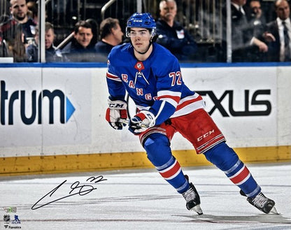 Filip Chytil Signed 16x20 Framed Action Photo NY Rangers Autograph Fanatics COA
