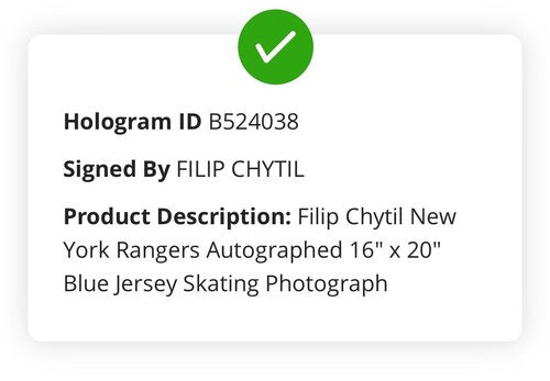 Filip Chytil Signed 16x20 Framed Action Photo NY Rangers Autograph Fanatics COA