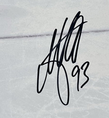 Mika Zibanejad Signed 16x20 Framed 5 Goal Game Photo Rangers Autograph Fanatics