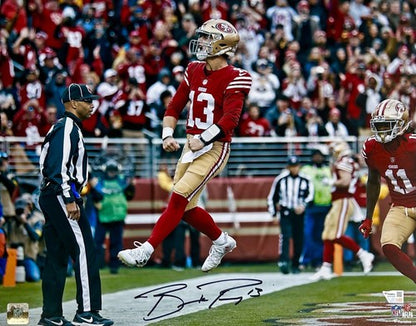 Brock Purdy Signed 16x20 Framed Scream Photo SF 49ers Mint Autograph Fanatics