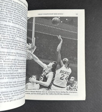 1981 82 The Sporting News NBA Guide book Boston Celtics Champions Larry Bird
