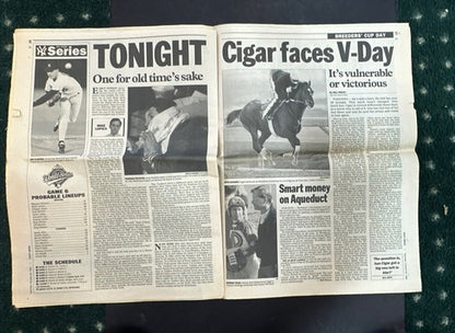 Oct 27 1996 Daily News Newspaper Top of the World NY Yankees Champs Strawberry