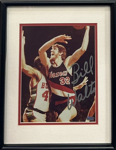 Bill Walton Signed 8x10 Framed Photo Blazers Mint Autograph Steiner COA HOF