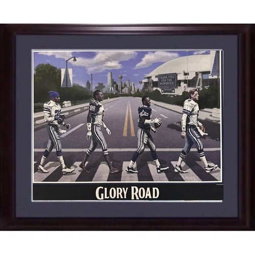 Cowboys Glory Road 16x20 Lithograph Photo Framed Texas Stadium Troy Aikman Smith